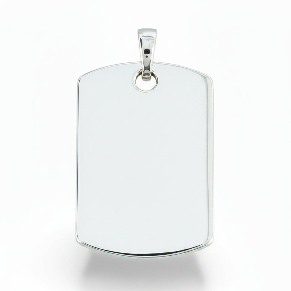 Sterling Silver Dog-Tag PP100100