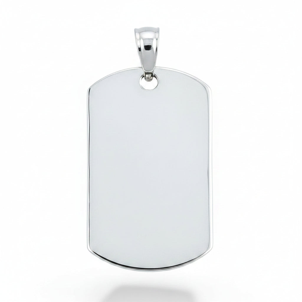 Sterling Silver Dog-Tag PP100108Y