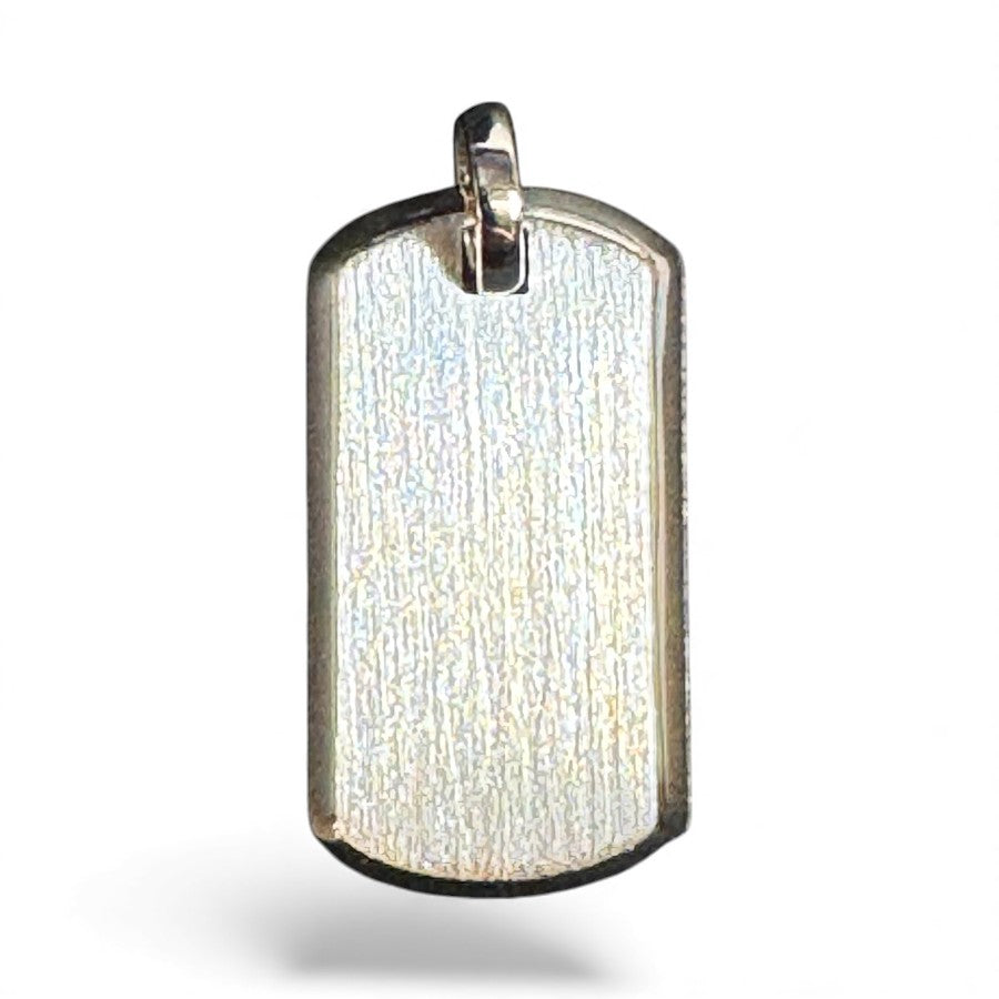 Sterling Silver Dog-Tag PP100109