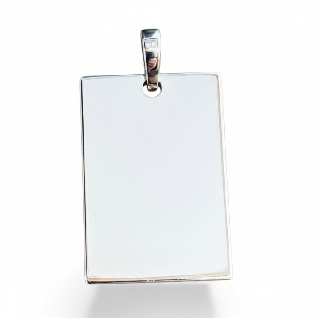 Sterling Silver Dog-Tag PP100112Y