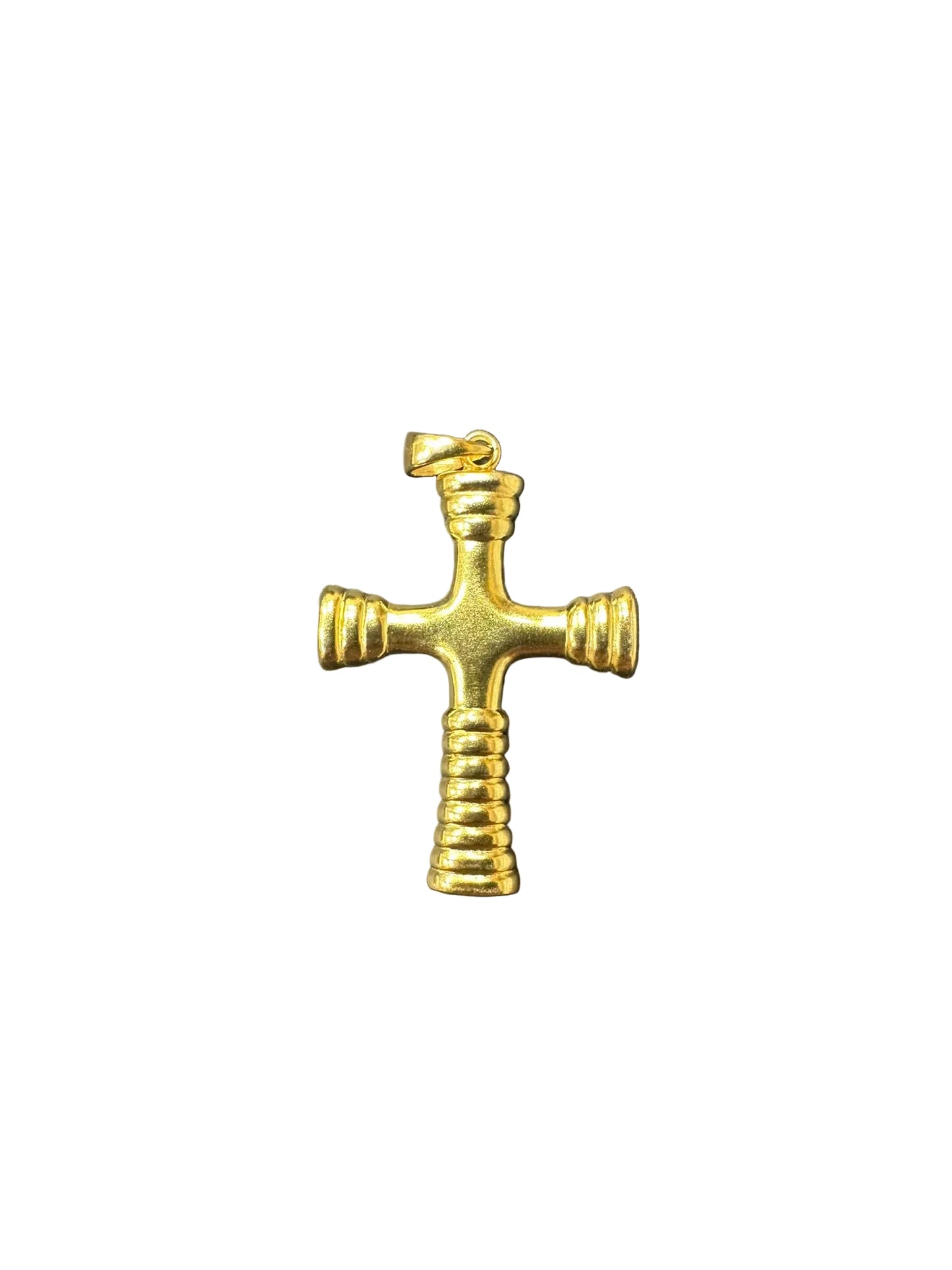 Sterling Silver Cross Pendant Gold Plated PP3301