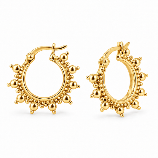 Sterling Silver Hoop Creole Earring ECZ186660