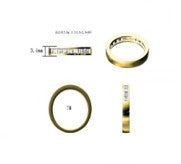 Sterling Silver Half Eternity Ring 2.5 mm Channel Set Princess Cut CZ Stone RCZ0381501