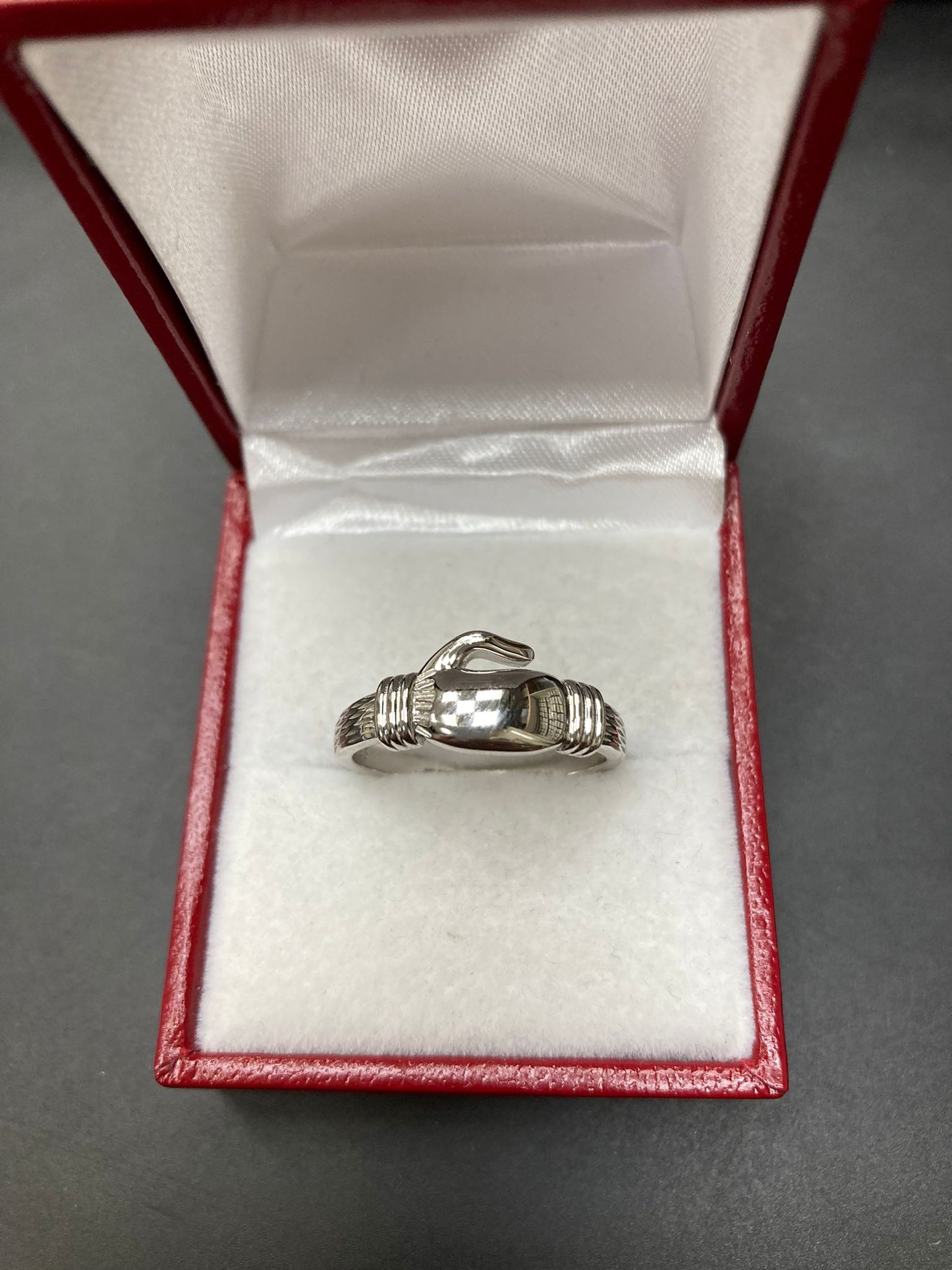 Sterling Silver Boxing Ring Plain RCZ0702801