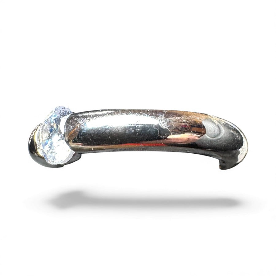 Sterling Silver Ring CZ Stone RCZ10005