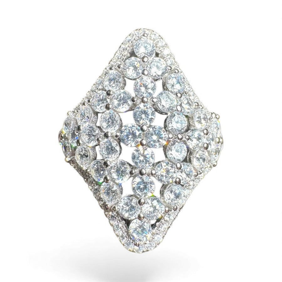 Sterling Silver Ring CZ Stone RCZ10056