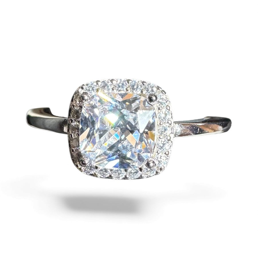 Sterling Silver Ring CZ Stone RCZ10093