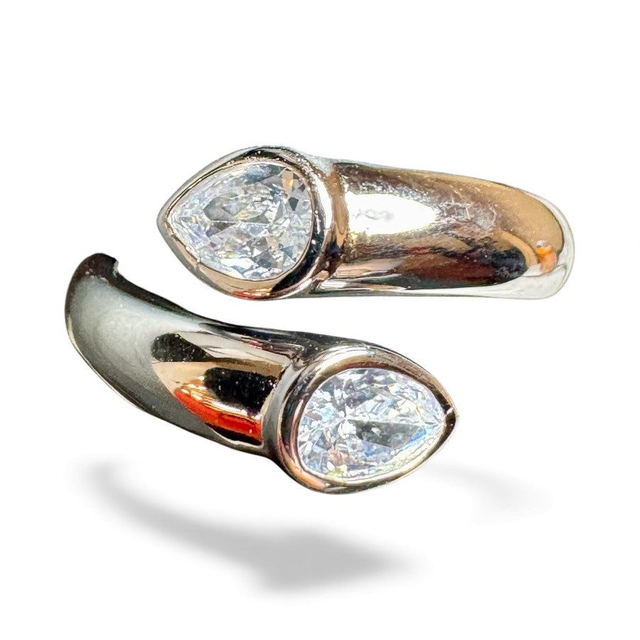 Sterling Silver Ring CZ Stone RCZ2103