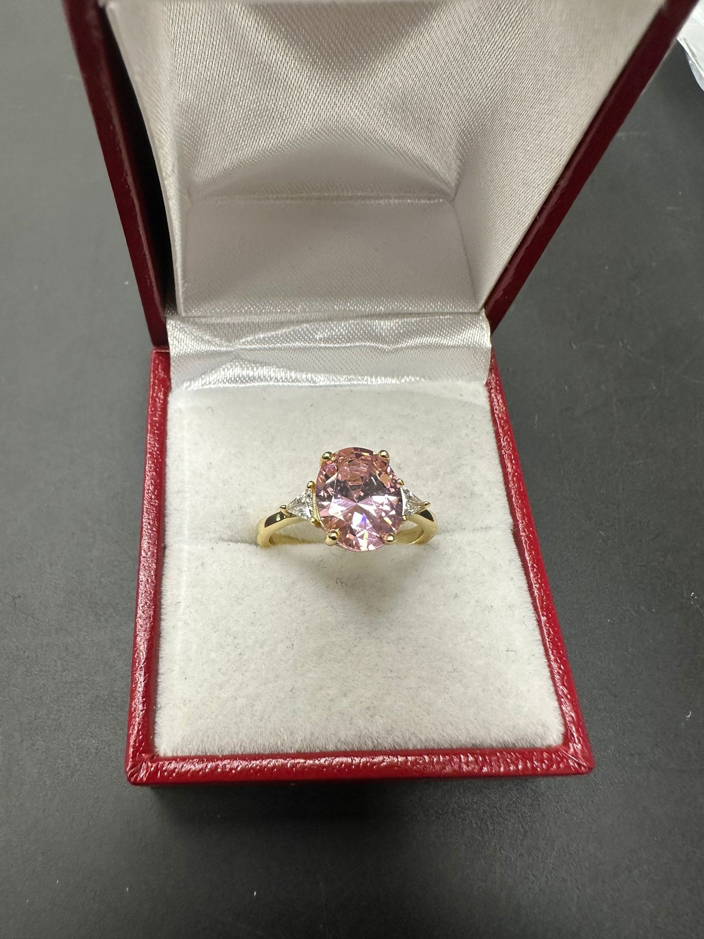 Sterling Silver Ring Oval Stone RCZ3320