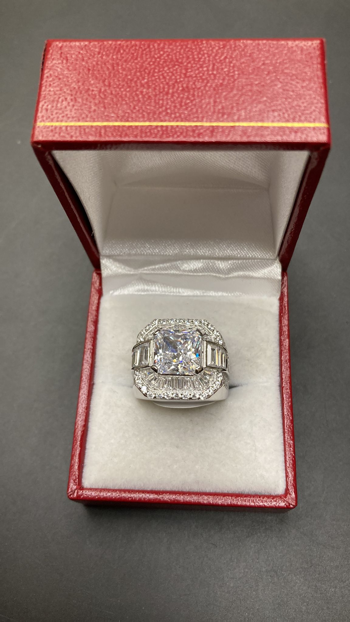 Sterling Silver Ring CZ Stone RCZ3335