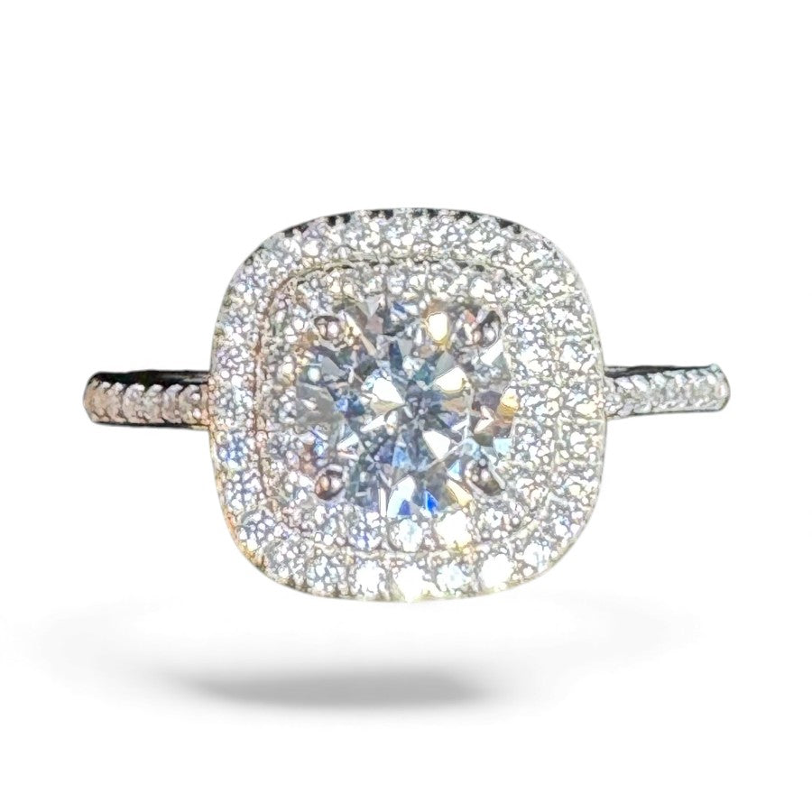 Sterling Silver Ring CZ Stone RCZ8000