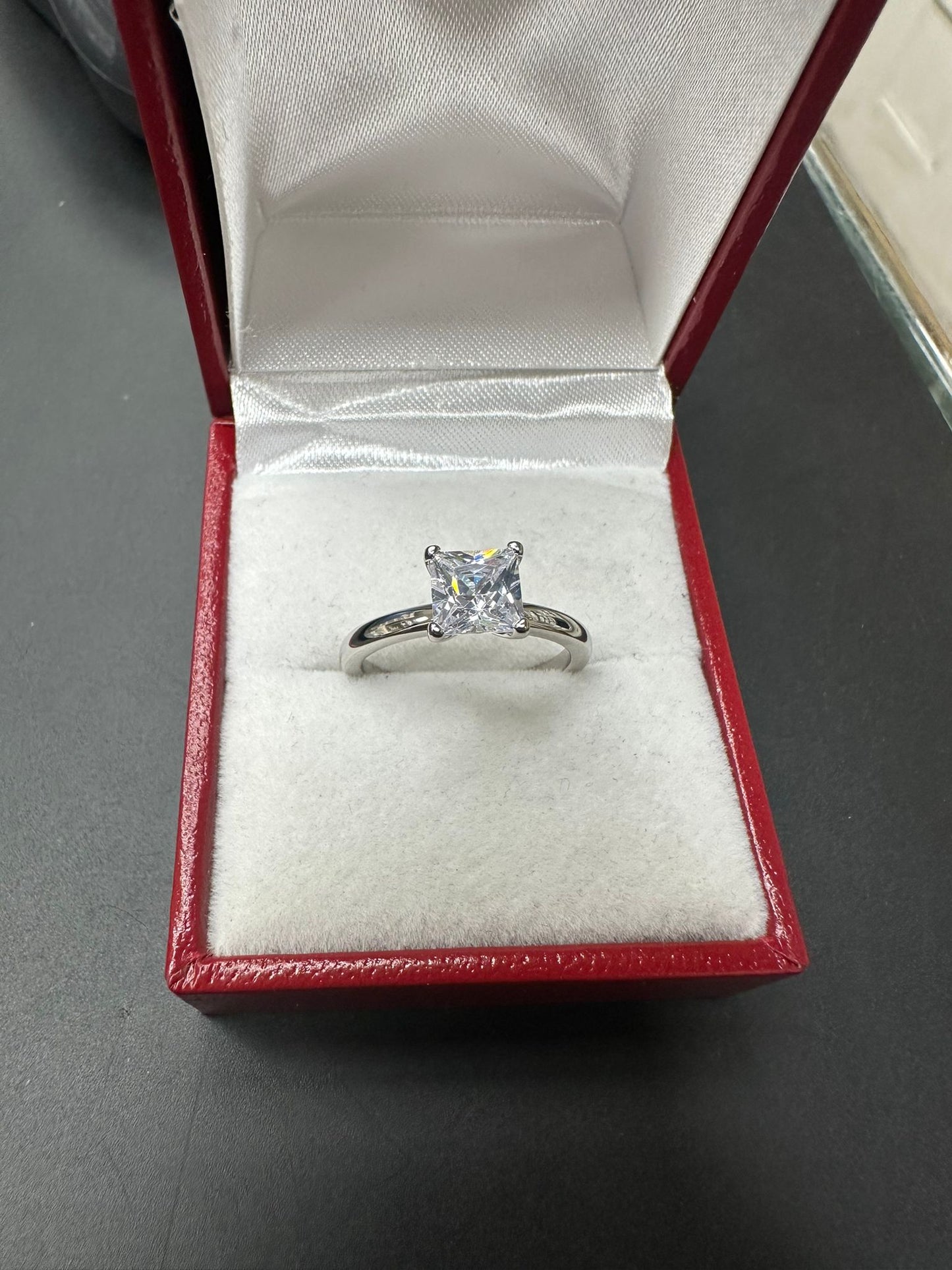 Sterling Silver Ring CZ Stone RCZ8129