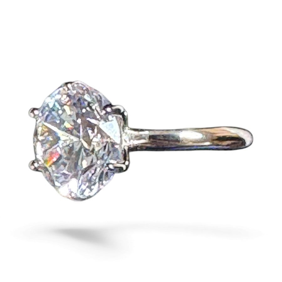 Sterling Silver Ring CZ Stone RCZ8134B