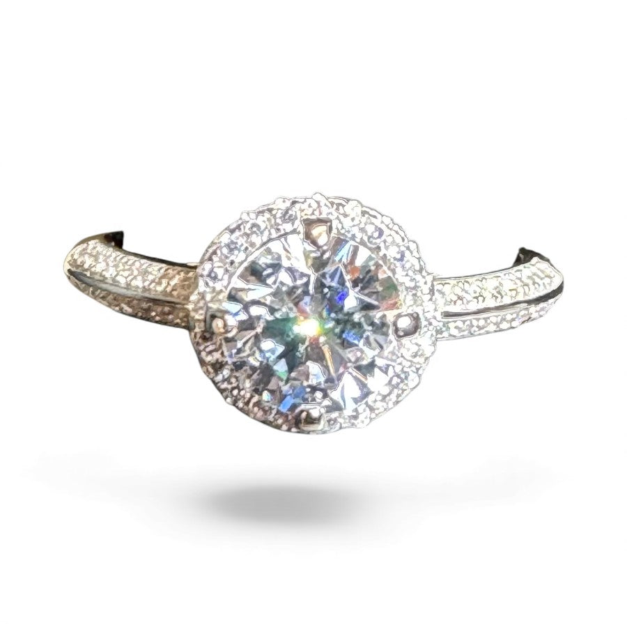 Sterling Silver Ring CZ Stone RCZ8143