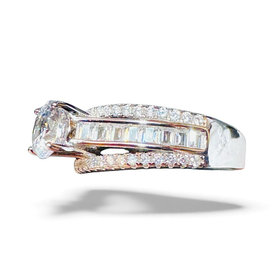 Sterling Silver Ring CZ Stone RCZ8146