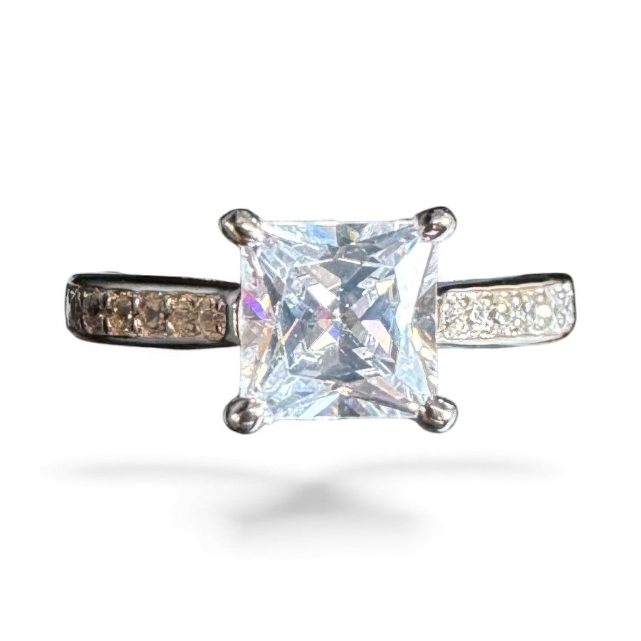 Sterling Silver Ring CZ Stone RCZ8154