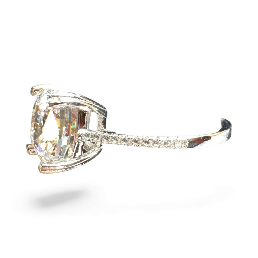 Sterling Silver Ring CZ Stone RCZA806