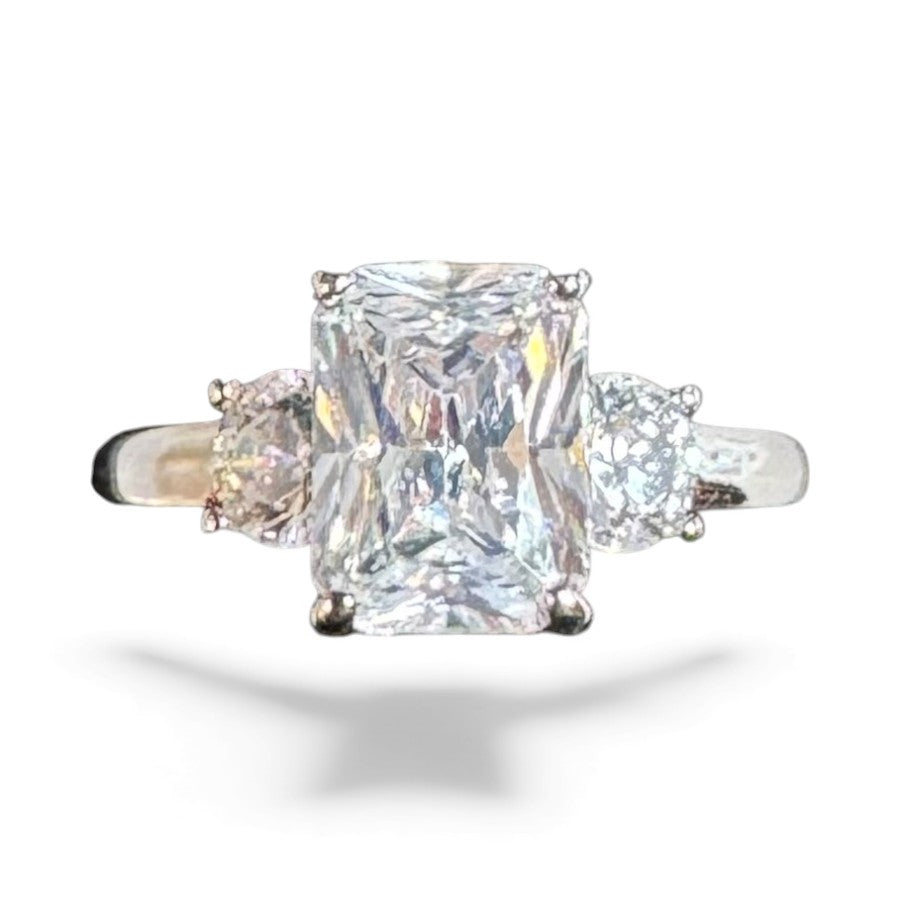 Sterling Silver Ring CZ Stone RCZD512