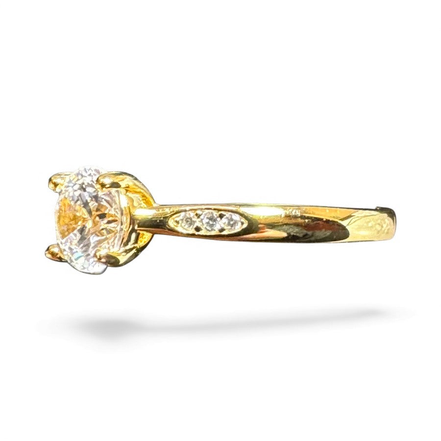 Sterling Silver Ring CZ Stone RCZD516