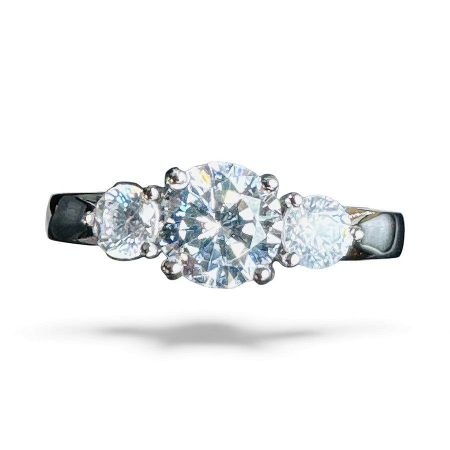 Sterling Silver Ring CZ Stone RCZD552
