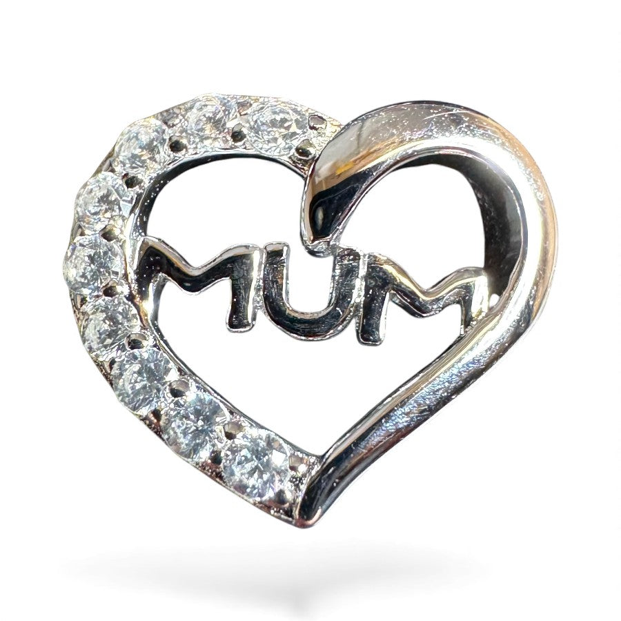 Sterling Silver Mum Ring CZ Stone RCZD558