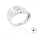 Sterling Silver Chunky Domed Ring TQ021620412, a 15mm chunky sterling silver domed ring with a polished finish.