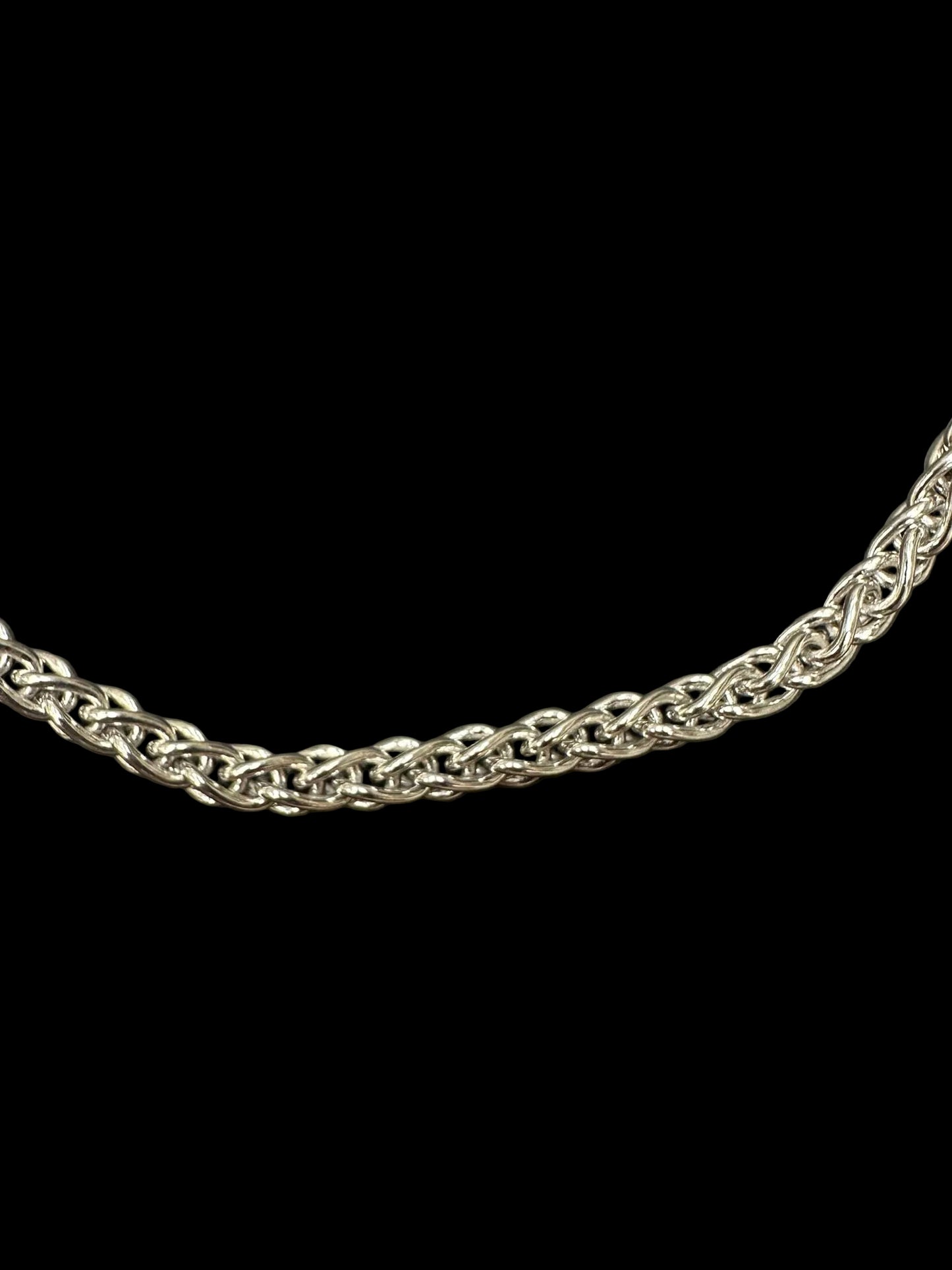 Sterling Silver 5.5 MM 18" Wheat Chain CHN3371