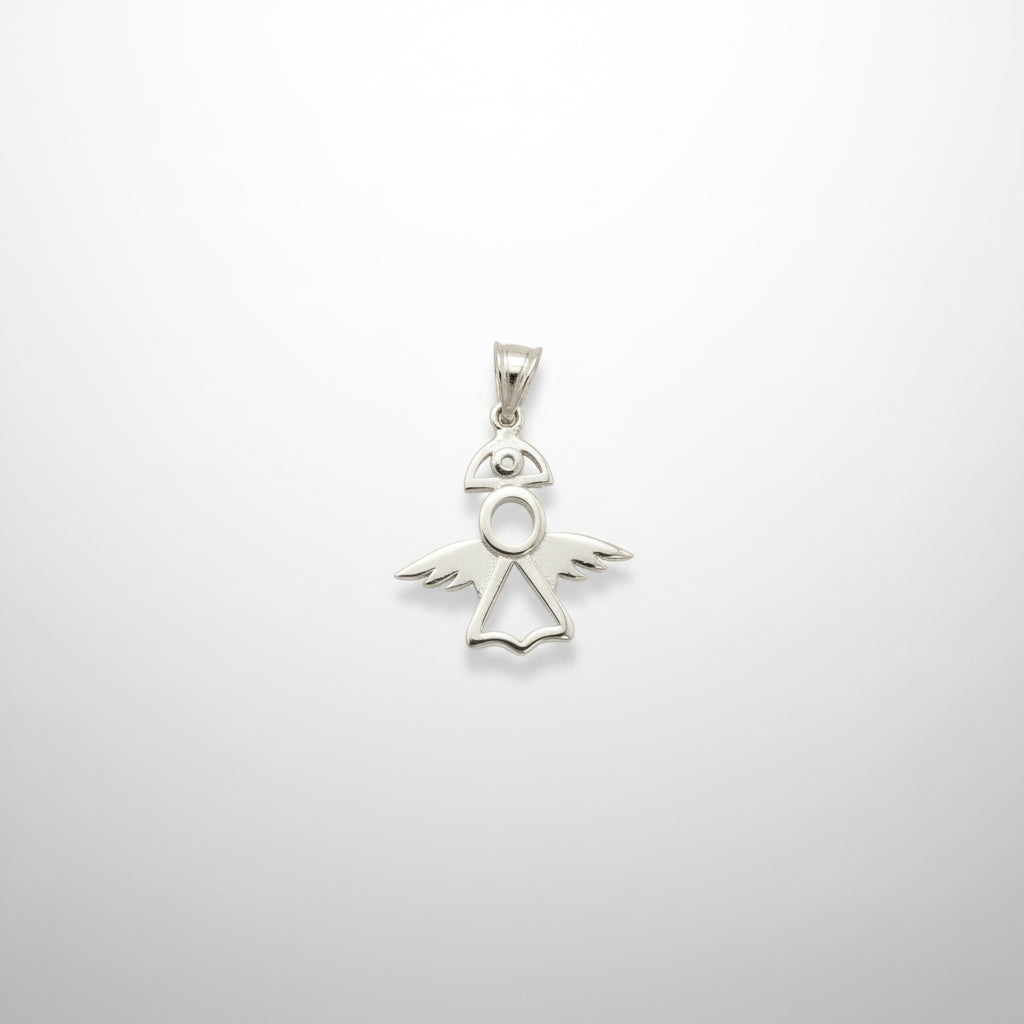 Sterling Silver Plain Angel Pendant PP3309