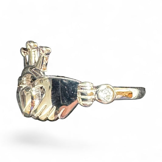 Sterling Silver Claddagh Ring RCZ10003