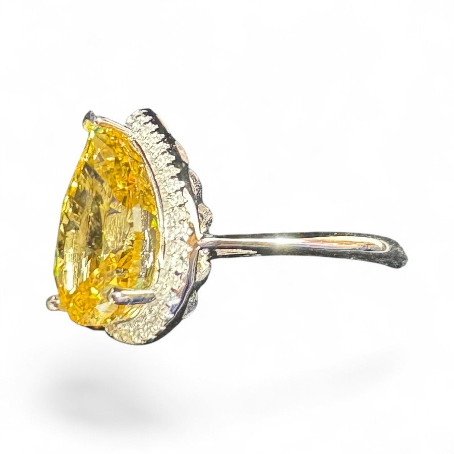 Sterling Silver Ring CZ Stone RCZA800