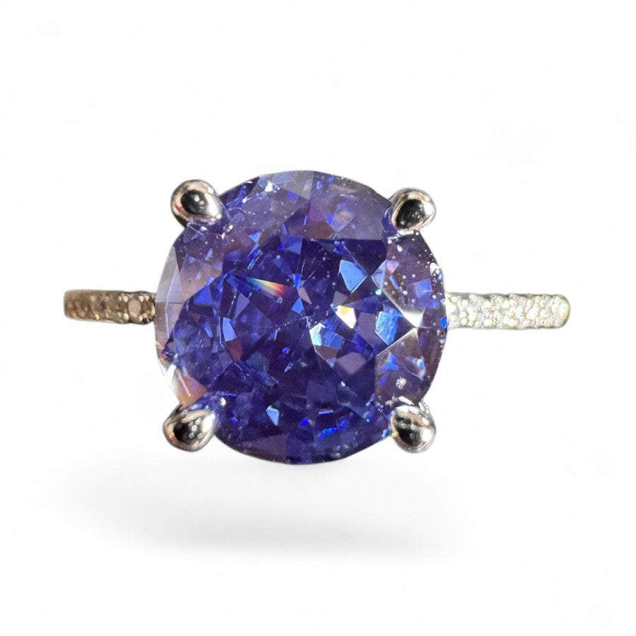 Sterling Silver Ring CZ Stone RCZA809