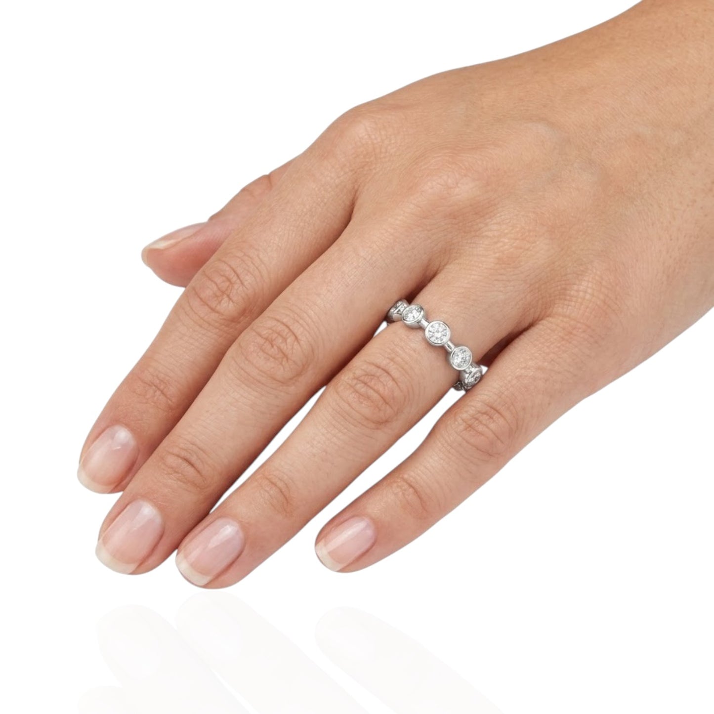 Sterling Silver Ring CZ Stone RCZ8102