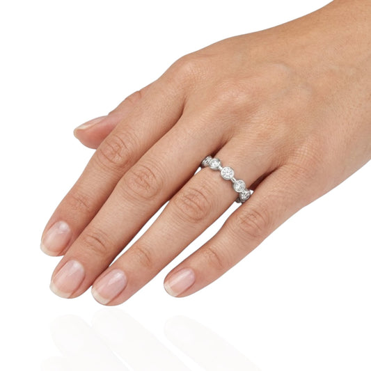 Sterling Silver Ring CZ Stone RCZ8102