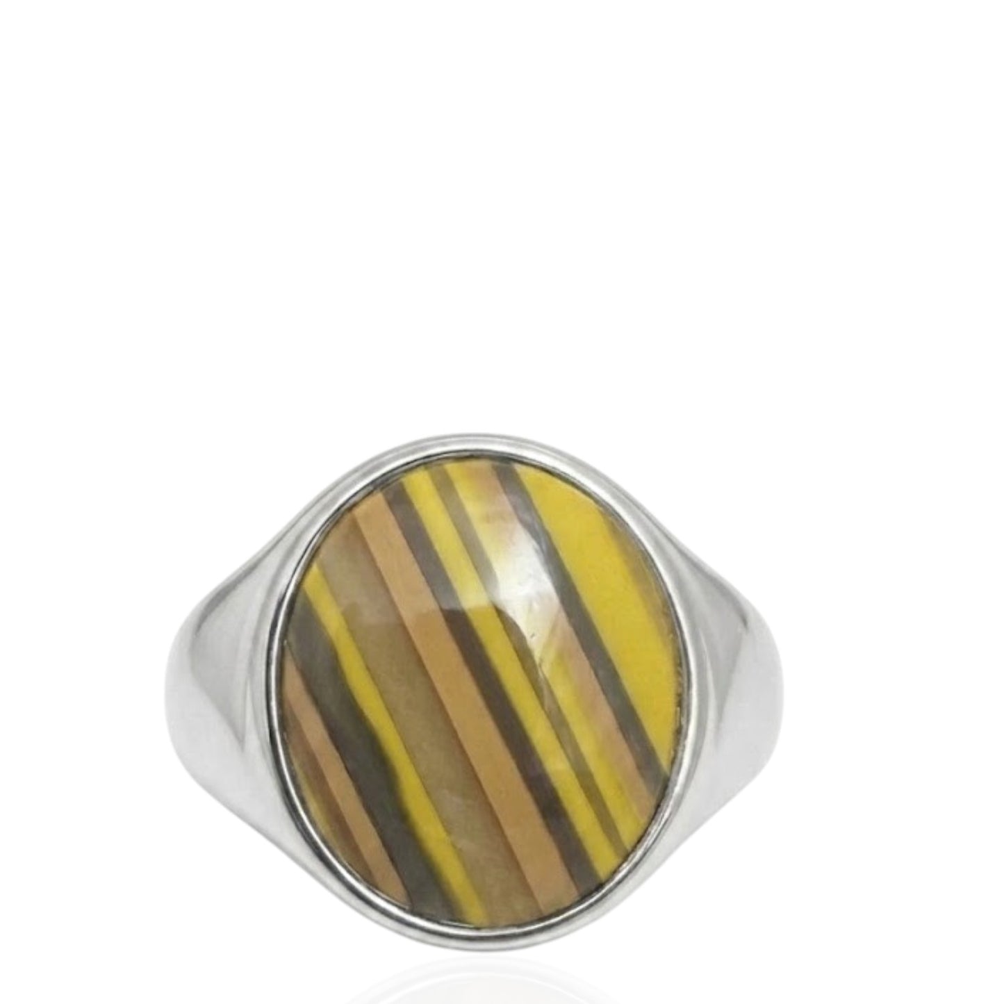 Sterling Silver Signet Ring With Stone SGN01