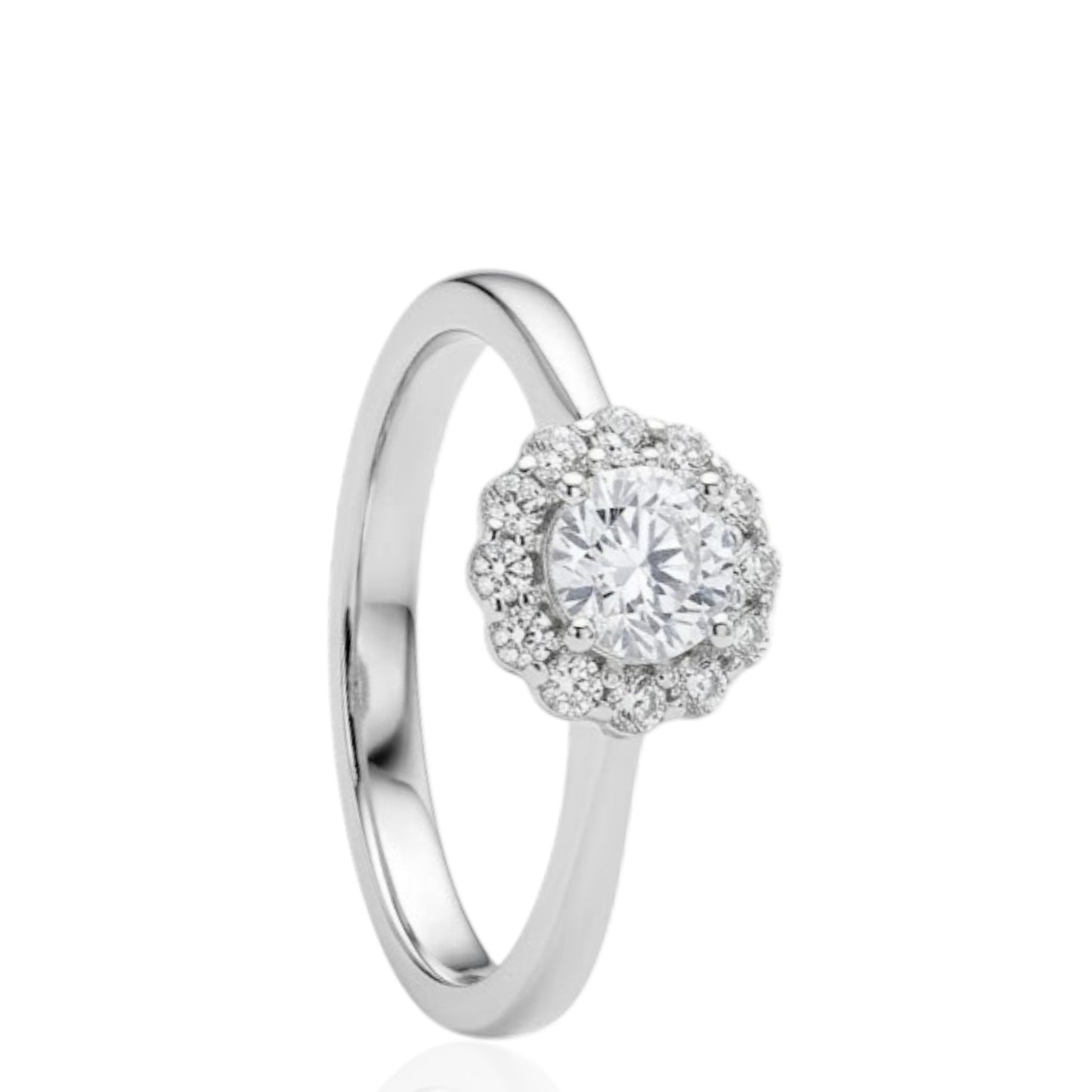 Sterling Silver Ring CZ Stone RCZ6102