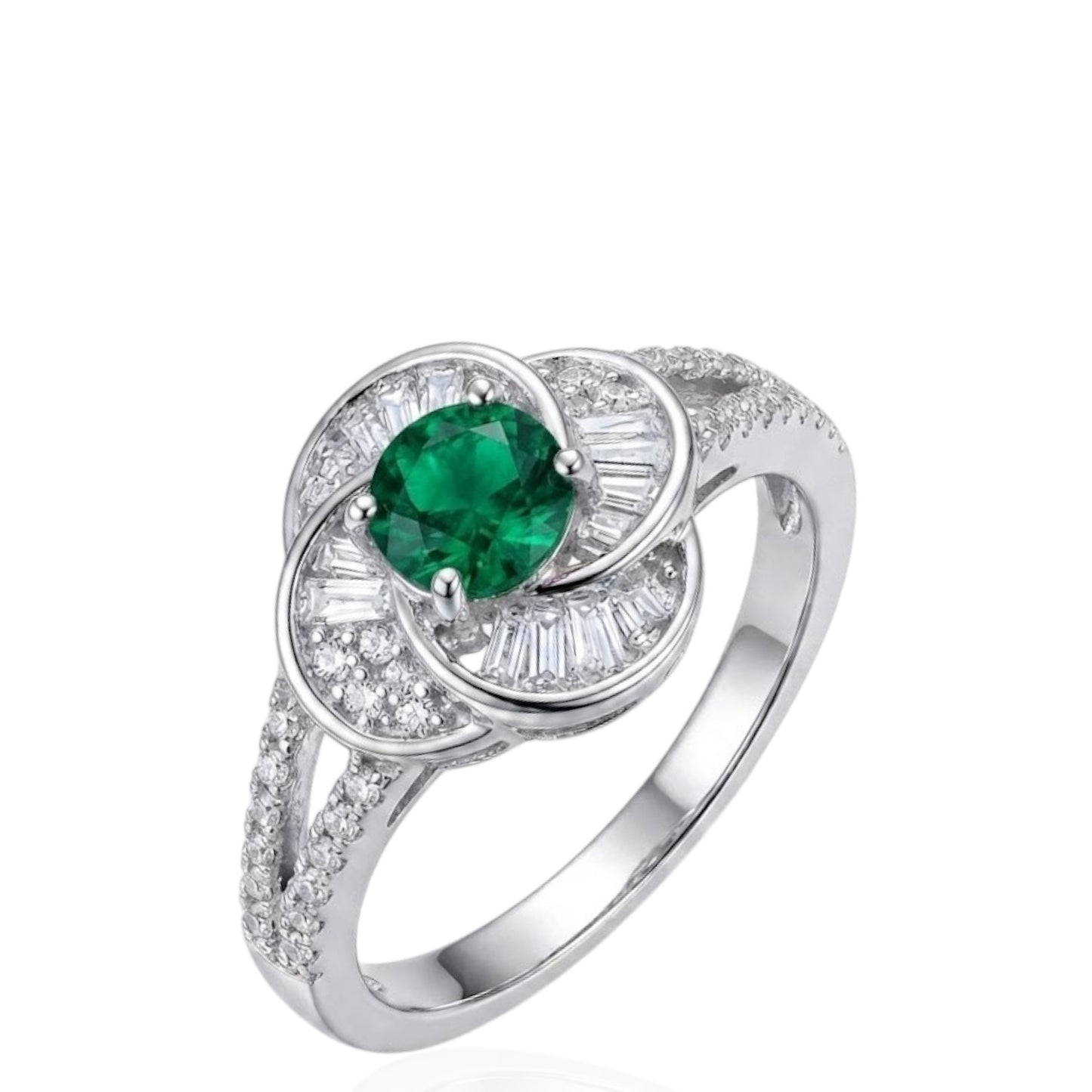 Sterling Silver Ring CZ Stone RCZ10077