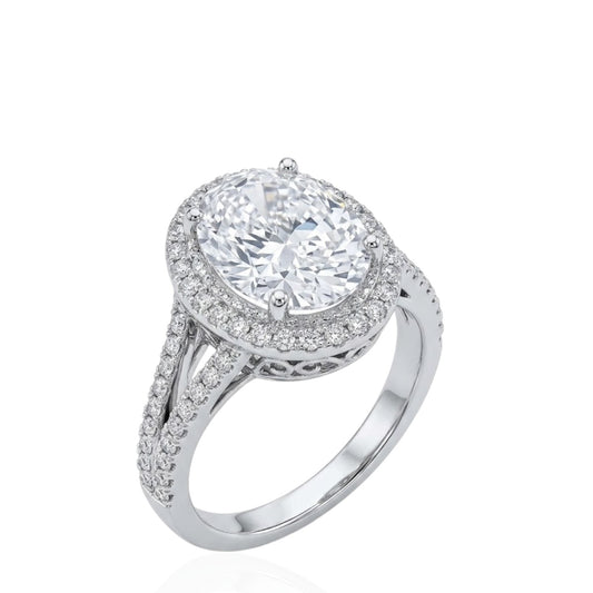 Sterling Silver Ring Round CZ Stone RCZ8141