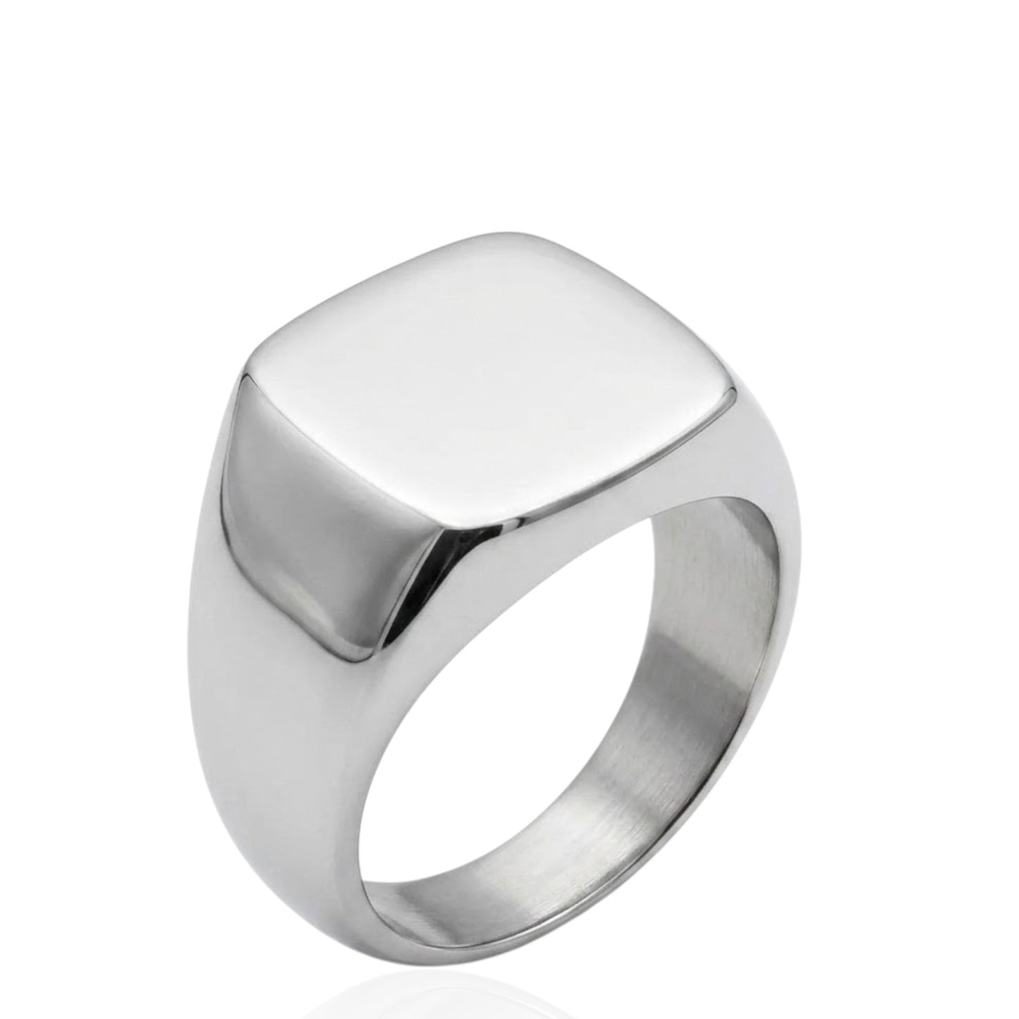 Sterling Silver Square Signet Ring SGN06