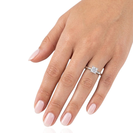 Sterling Silver Ring CZ Stone RCZ8129