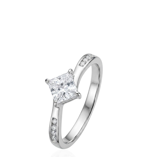 Sterling Silver Ring CZ Stone RCZ8103