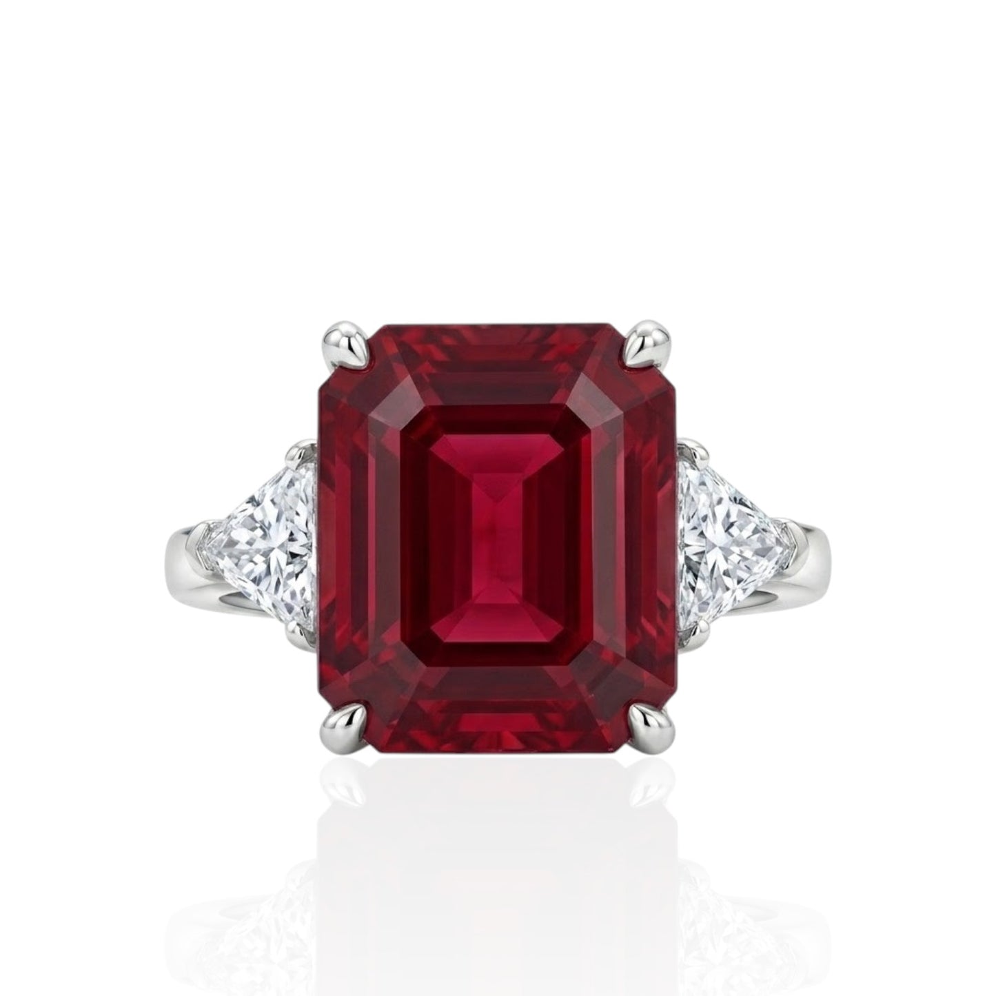 Sterling Silver Ring CZ 16x12 MM Stone RCZ2102