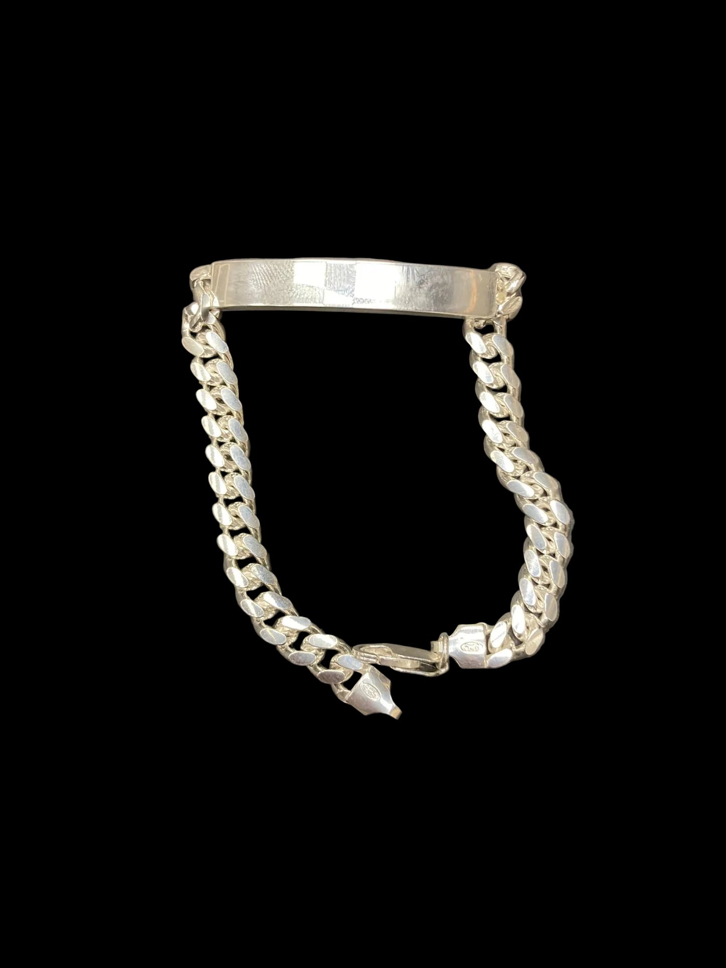 Sterling Silver 8.5" ID Bracelet 7x42 mm ID002