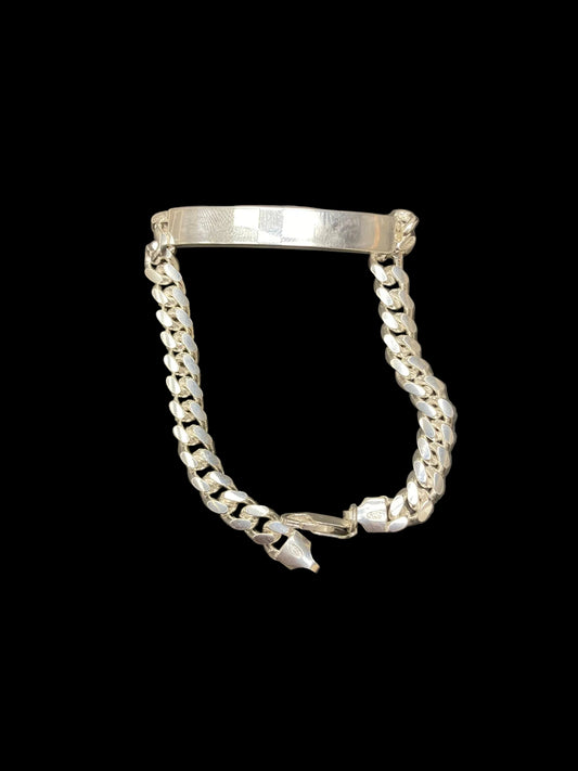 Sterling Silver 8.5" ID Bracelet 7x42 mm ID002