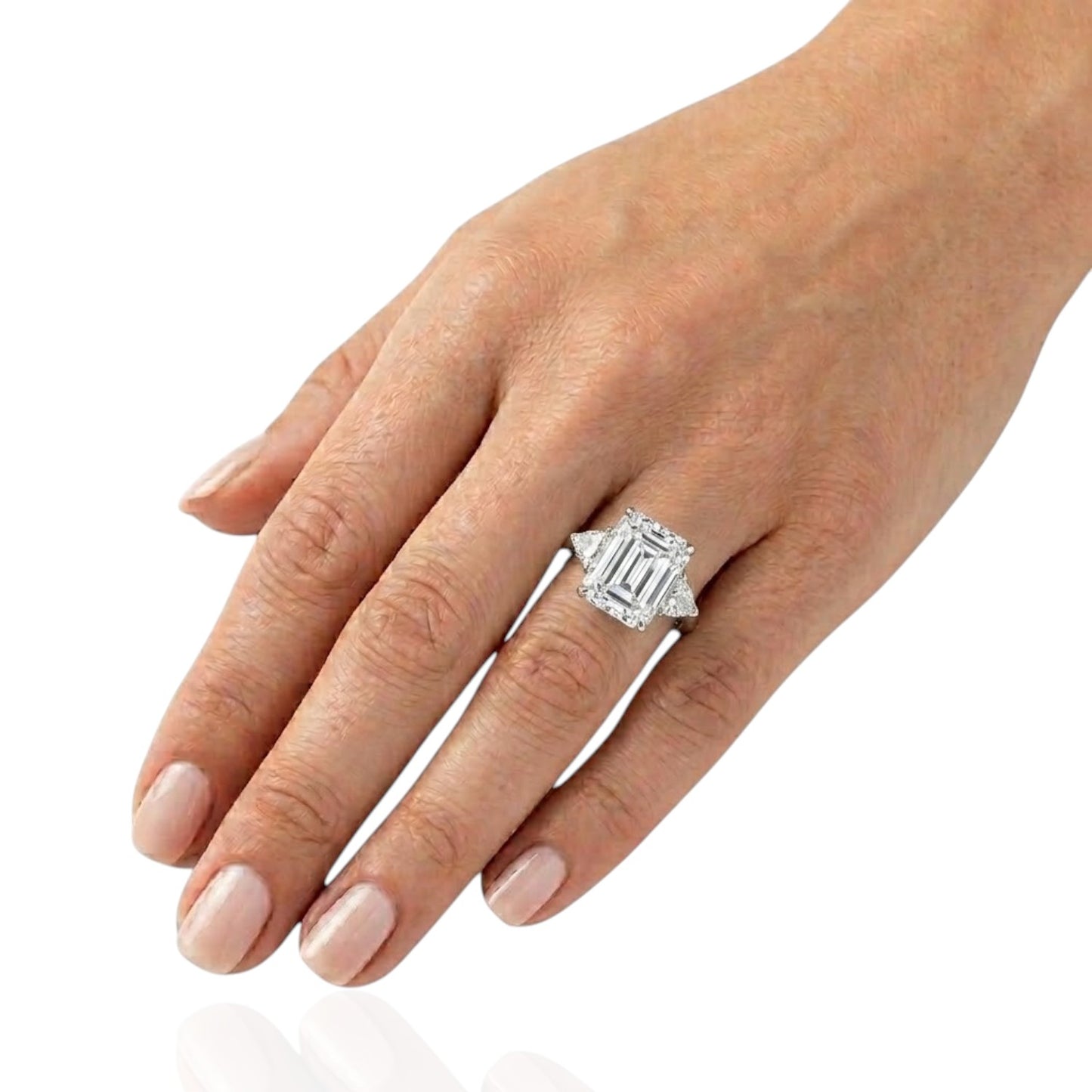 Sterling Silver Ring CZ 14x12 MM Stone RCZ2100