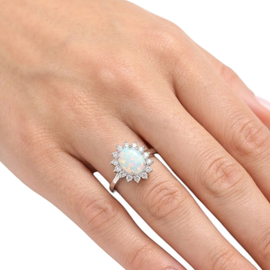 Sterling Silver Ring CZ Stone RCZ215