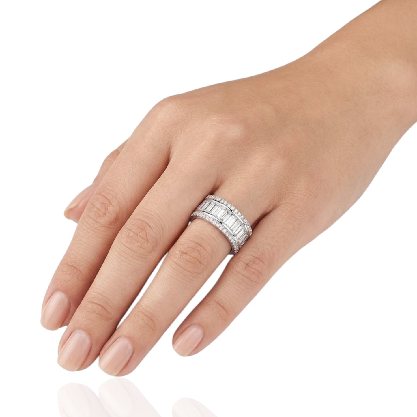Sterling Silver Ring CZ Stone RCZ10095