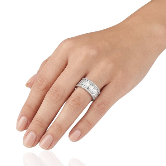 Sterling Silver Ring CZ Stone RCZ10095