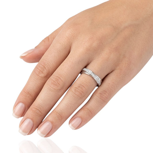 Sterling Silver Ring CZ Stone RCZ4006