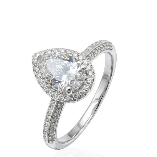Sterling Silver Ring CZ Stone RCZ8131