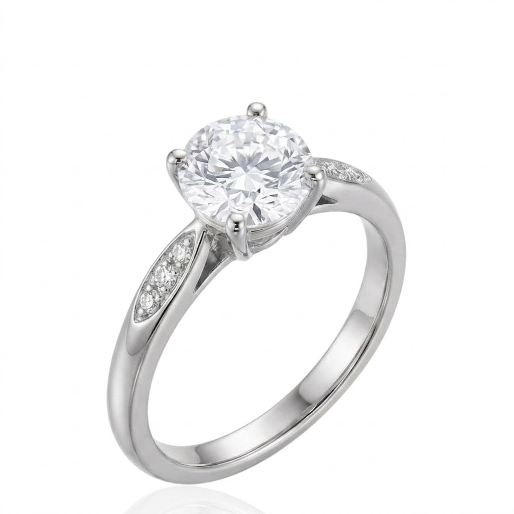 Sterling Silver Ring CZ Stone RCZD516
